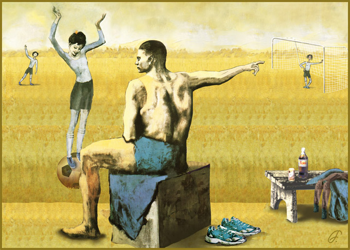 Girl on the ball